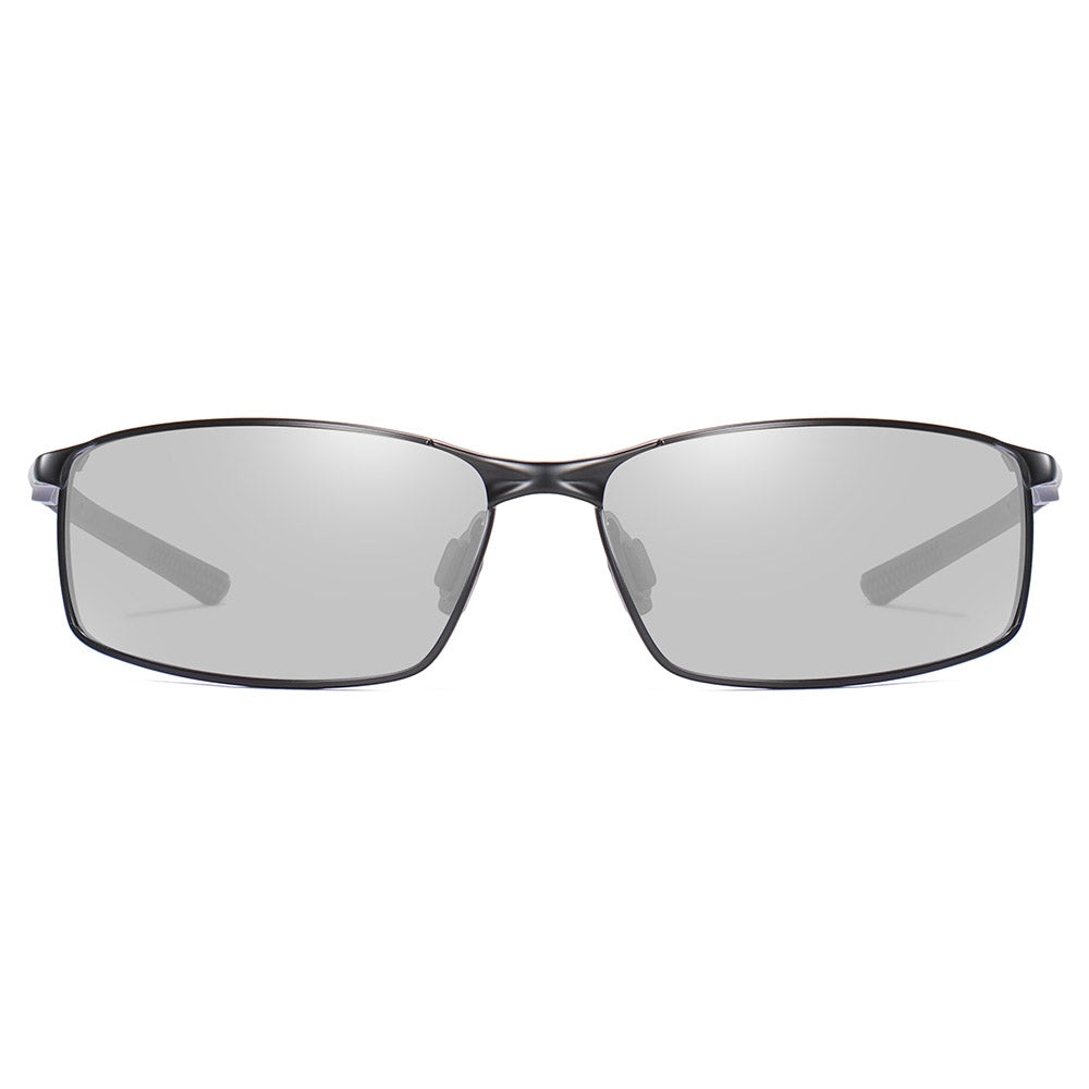 Herren-Sonnenbrille Techsuit 559, polarisiert, UV-Schutz, schwarz transparent