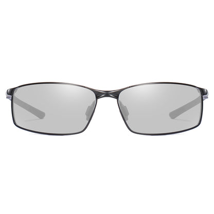 Herren-Sonnenbrille Techsuit 559, polarisiert, UV-Schutz, schwarz transparent