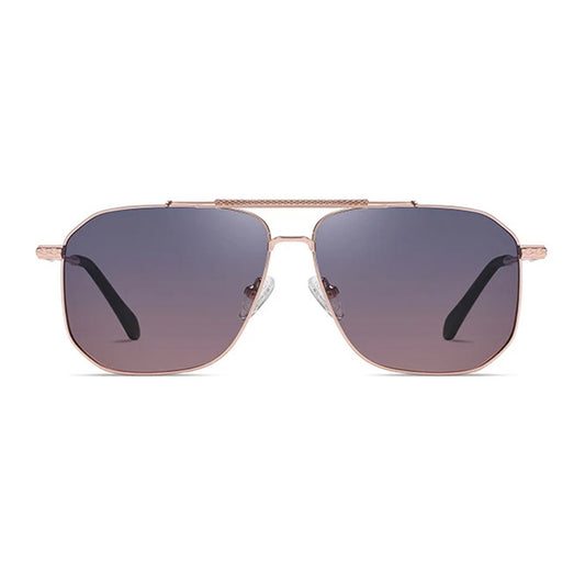 Herren-Sonnenbrille Techsuit 8538, polarisiert, UV-Schutz, rosa gold lila