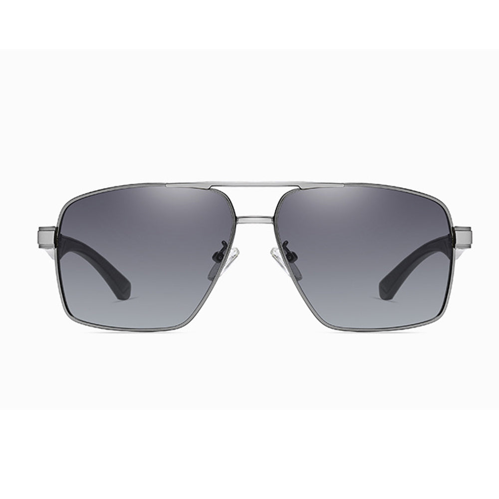 Herren-Sonnenbrille Techsuit LM001, polarisiert, UV-Schutz, Grau Verlauf