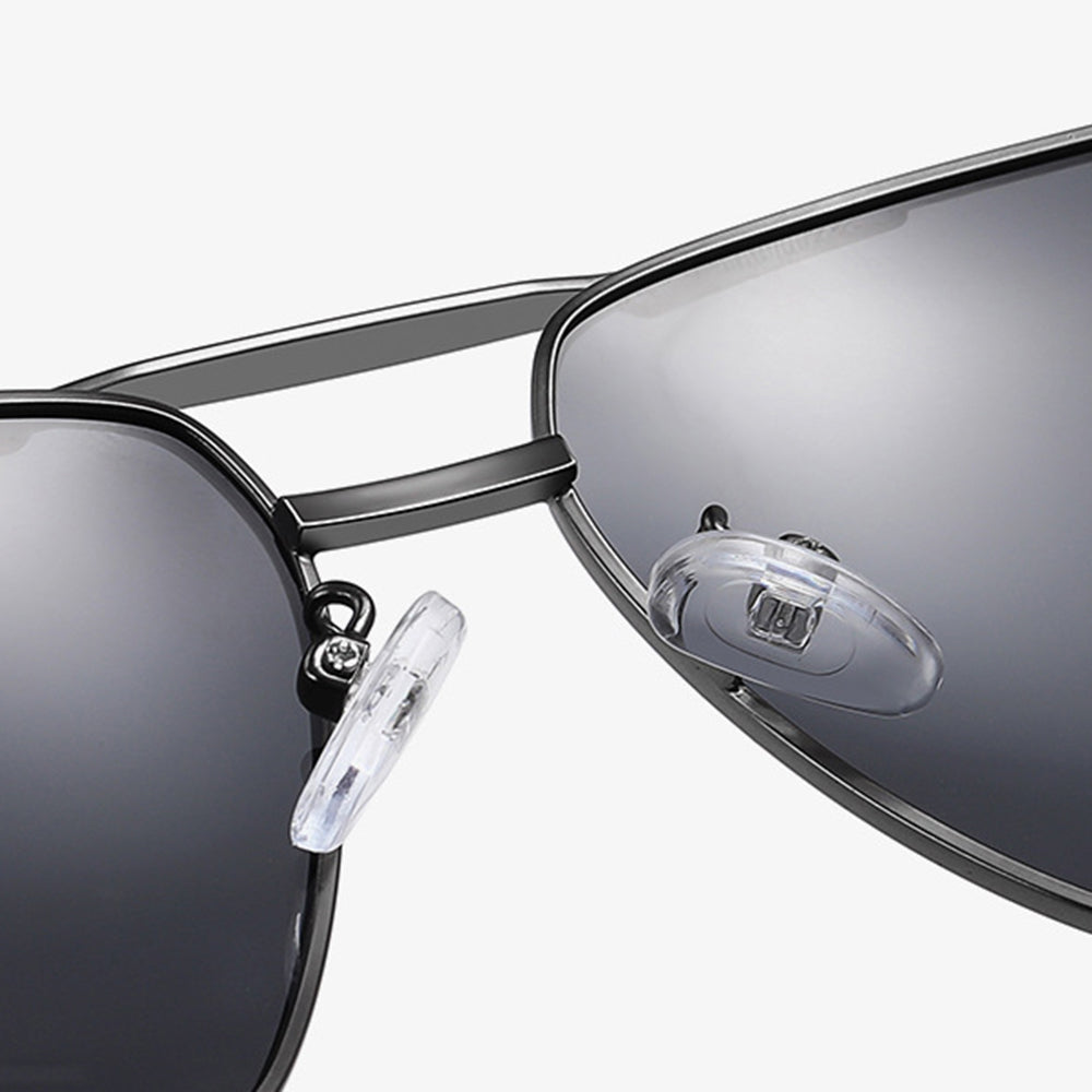 Herren-Sonnenbrille Techsuit LM001, polarisiert, UV-Schutz, Grau Verlauf