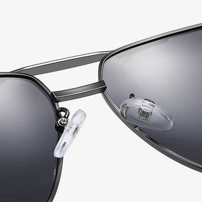Herren-Sonnenbrille Techsuit LM001, polarisiert, UV-Schutz, Grau Verlauf