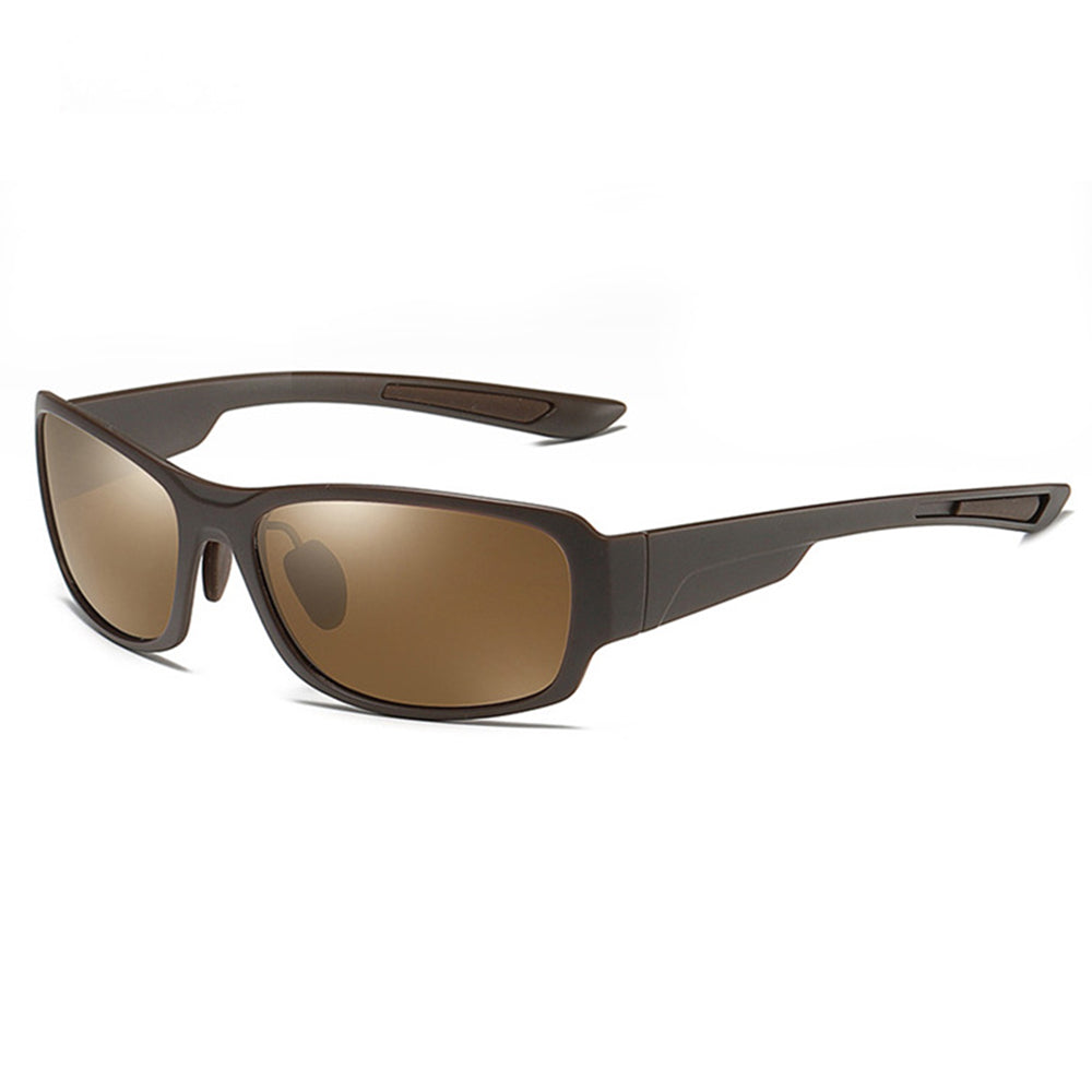 Herren-Sonnenbrille Techsuit MM108, polarisiert, UV-Schutz, braun
