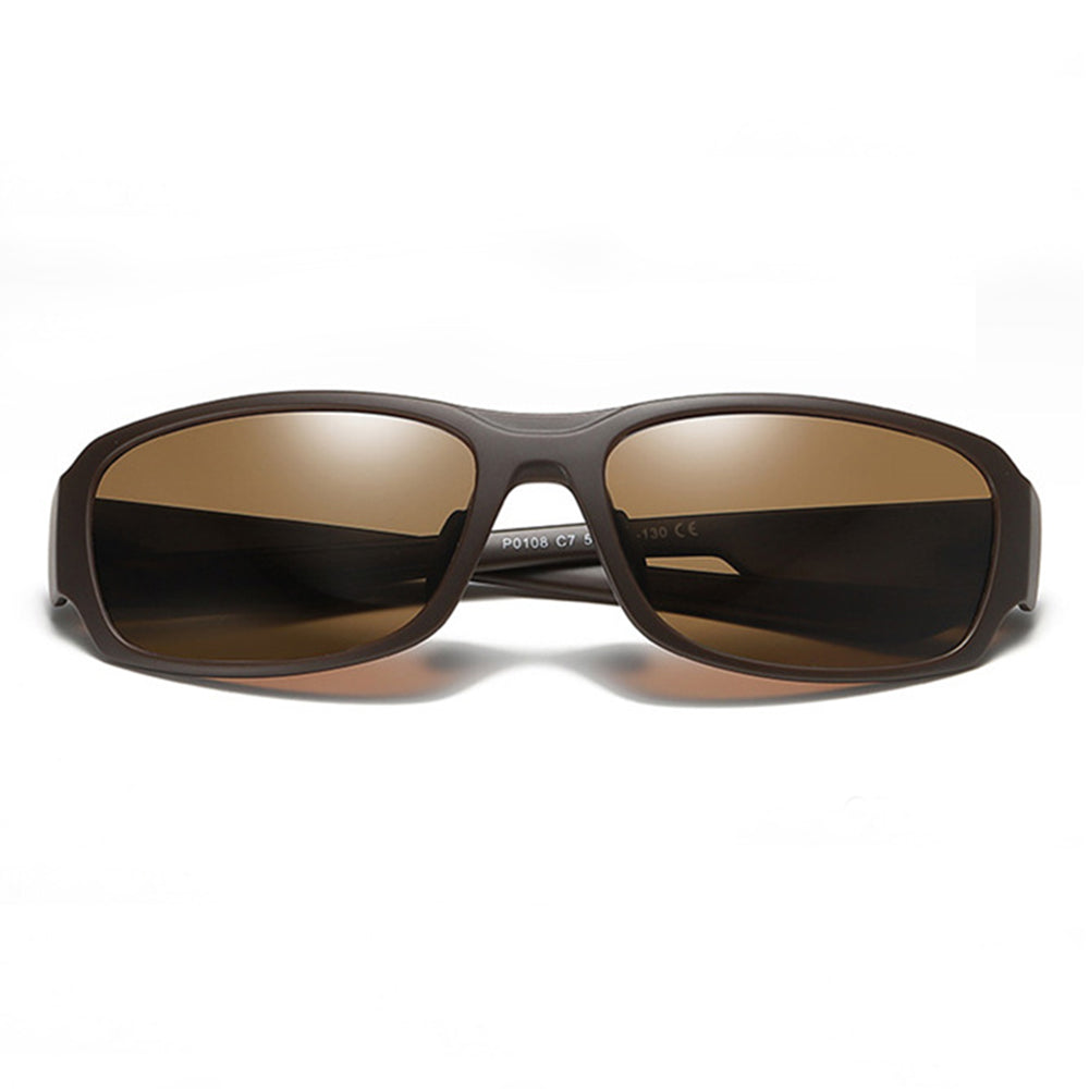 Herren-Sonnenbrille Techsuit MM108, polarisiert, UV-Schutz, braun