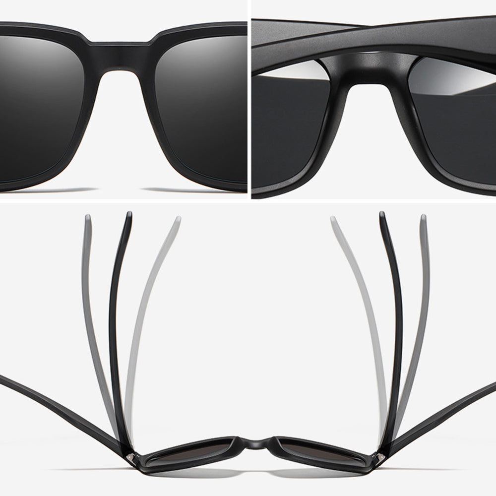 Herren-Sonnenbrille Techsuit MM108, polarisiert, UV-Schutz, braun