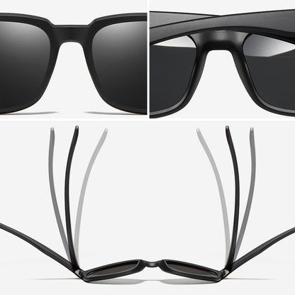 Herren-Sonnenbrille Techsuit MM108, polarisiert, UV-Schutz, braun