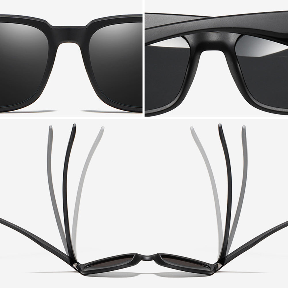 Herren-Sonnenbrille Techsuit MM99, polarisiert, UV-Schutz, braun