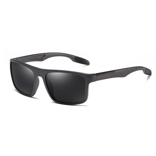 Herren-Sonnenbrille Techsuit TR90 (MM101), polarisiert, UV-Schutz, matt schwarz grau