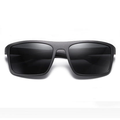 Herren-Sonnenbrille Techsuit TR90 (MM101), polarisiert, UV-Schutz, matt schwarz grau