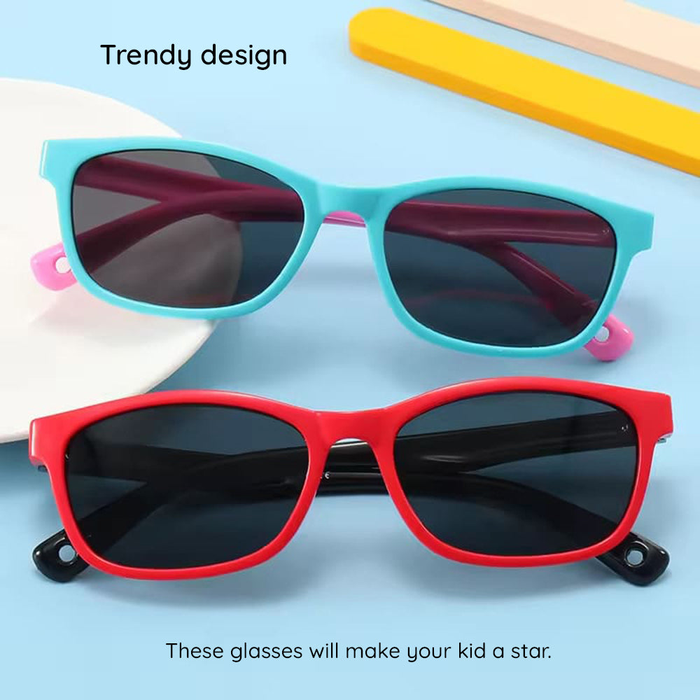 Techsuit Baby Sunglasses 8260-C34, Polarized, Purple Turquoise