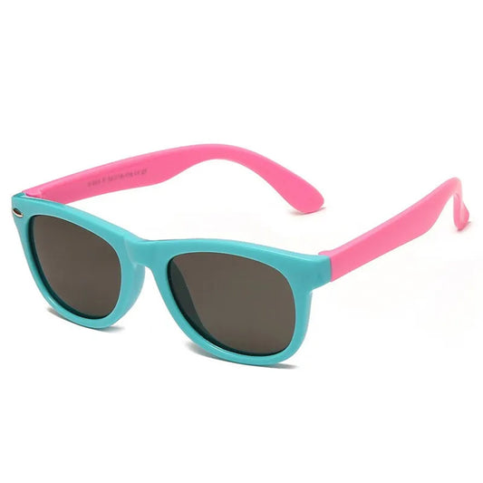 Techsuit Baby-Sonnenbrille 8306-C32, polarisiert, blau-rosa