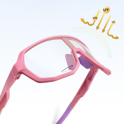 Techsuit Kinder Sonnenbrille 22312, polarisiert, UV-Schutz, rosa