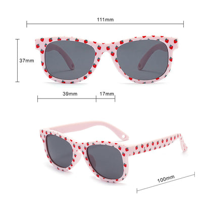 Techsuit 5218 Kinder-Sonnenbrille, polarisiert, UV-Schutz, blau