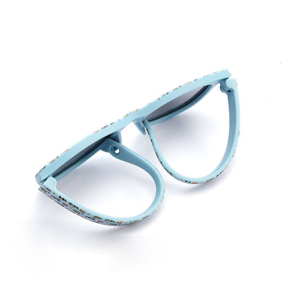 Techsuit 5218 Kinder-Sonnenbrille, polarisiert, UV-Schutz, blau