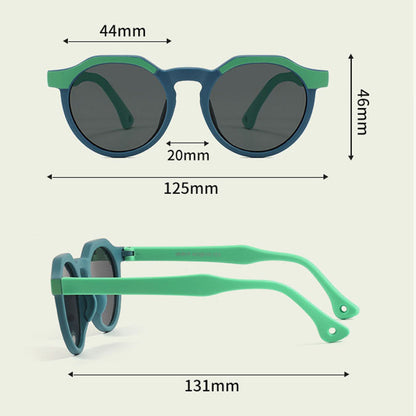 Techsuit 601 Kinder Sonnenbrille, polarisiert, UV-Schutz, Lila Rosa