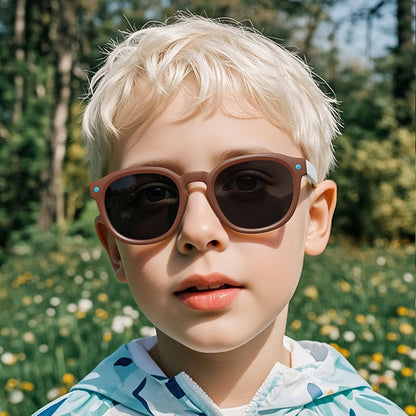 Techsuit 616 Kinder Sonnenbrille, polarisiert, UV-Schutz, Lila Rosa