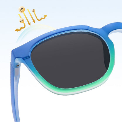 Techsuit 691 Kinder-Sonnenbrille, polarisiert, UV-Schutz, orange