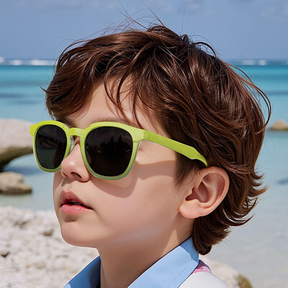 Techsuit 691 Kinder-Sonnenbrille, polarisiert, UV-Schutz, orange