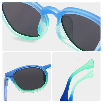 Techsuit 691 Kinder-Sonnenbrille, polarisiert, UV-Schutz, orange