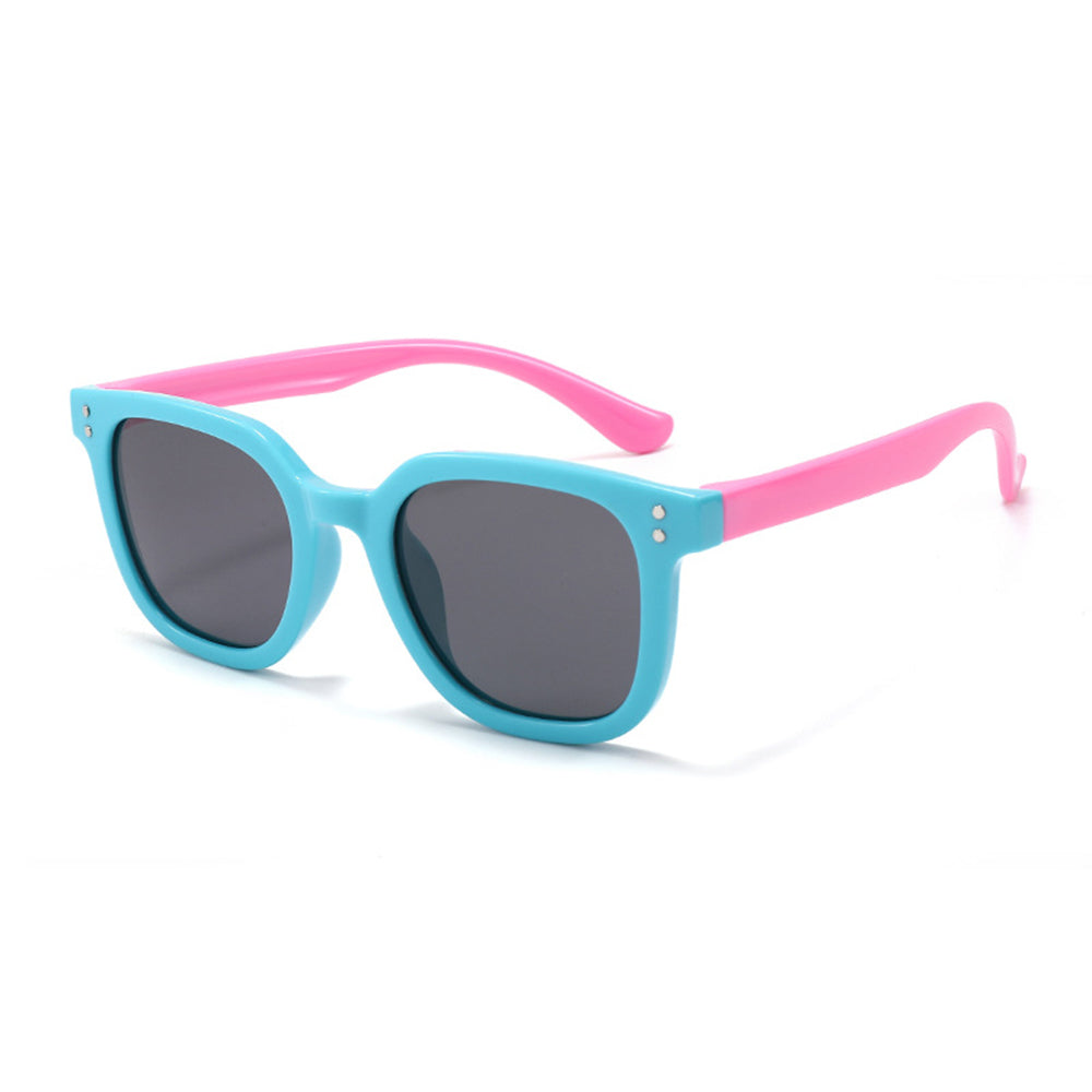 Techsuit Kinder Sonnenbrille 8351-C27, polarisiert, blau-rosa