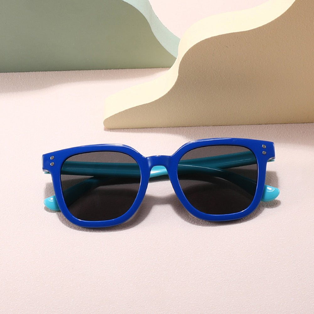 Techsuit Kinder Sonnenbrille 8351-C27, polarisiert, blau-rosa