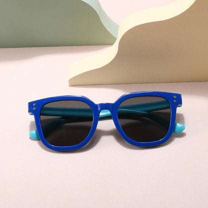Techsuit Kinder Sonnenbrille 8351-C27, polarisiert, blau-rosa