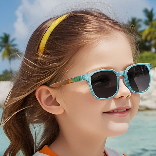 Techsuit 9694 Kinder-Sonnenbrille, polarisiert, UV-Schutz, mehrfarbig