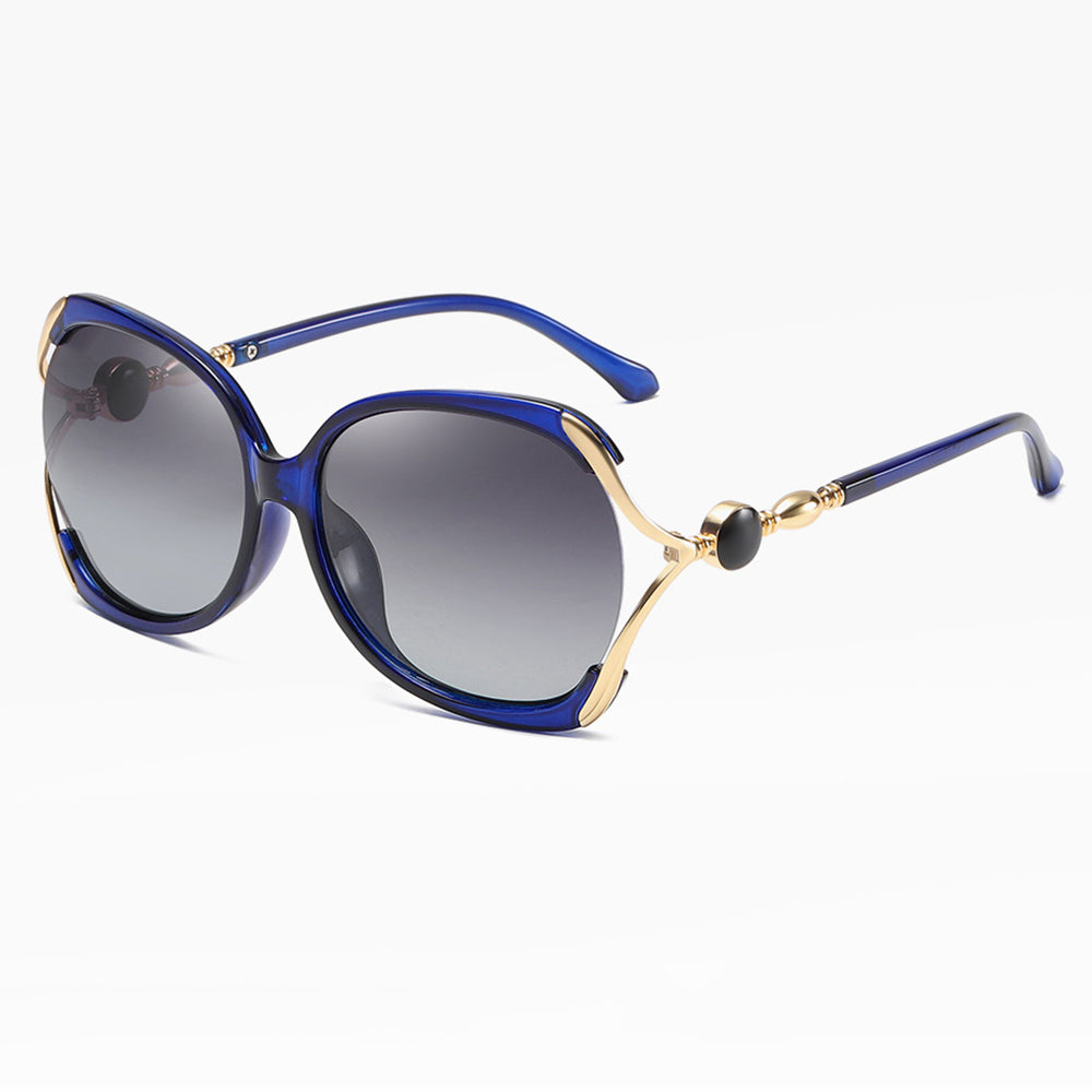 Damen-Sonnenbrille Techsuit 1722, polarisiert, UV-Schutz, Blau Grau