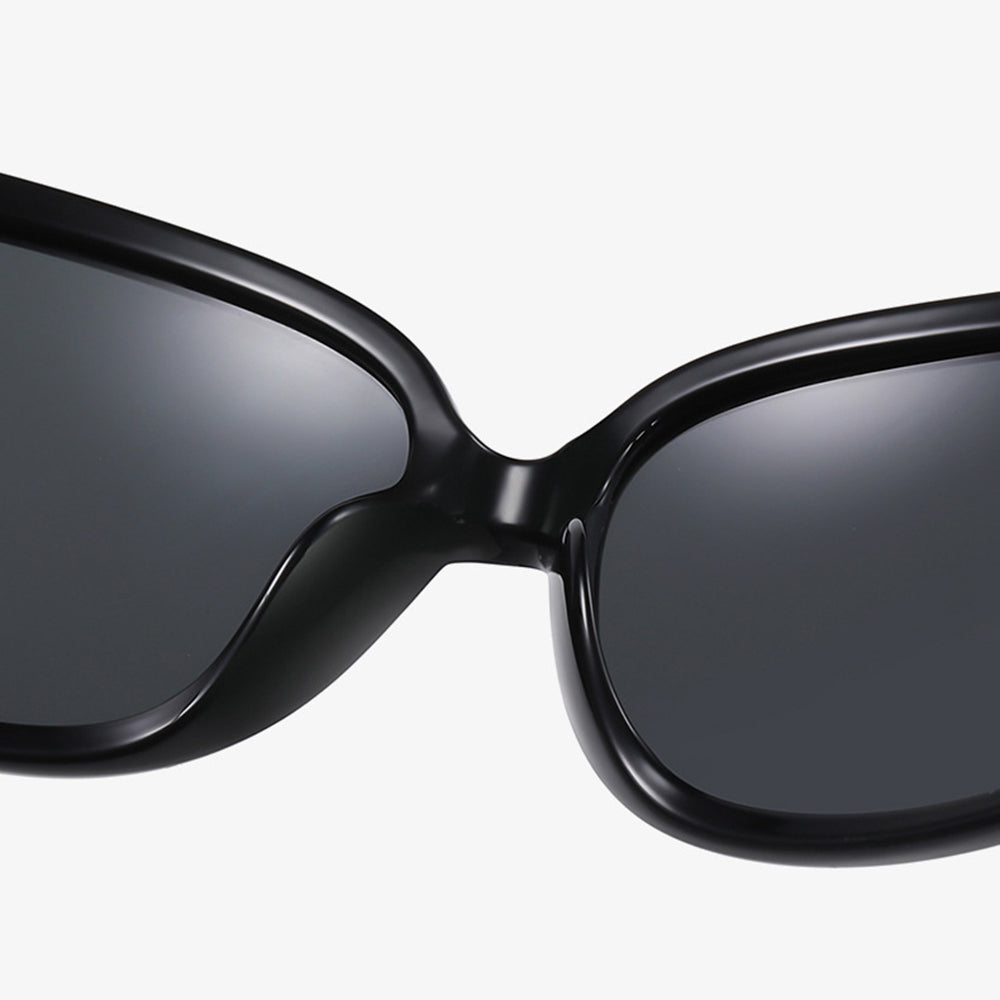 Damen-Sonnenbrille Techsuit 2012, polarisiert, UV-Schutz, Schwarz Lila Grau