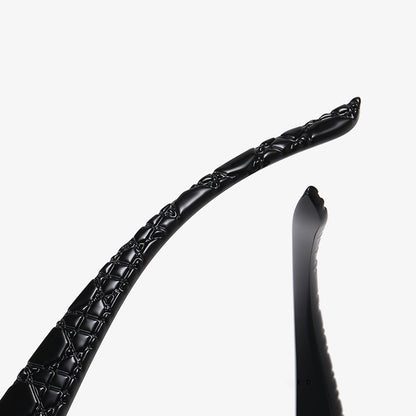Damen-Sonnenbrille Techsuit 2012, polarisiert, UV-Schutz, Schwarz Lila Grau