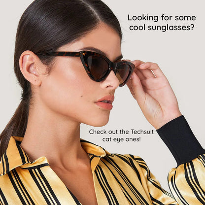 Techsuit 5040 Women's Sunglasses, Black Brown
