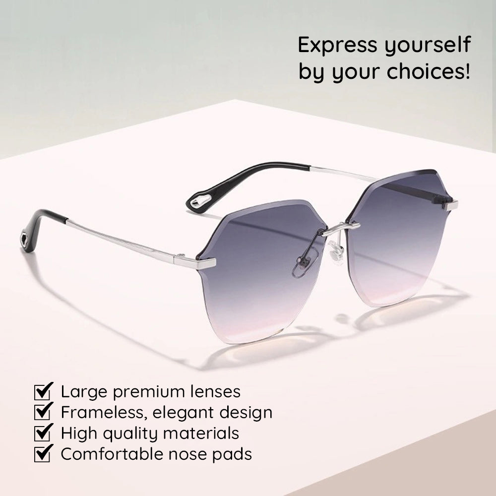 Damen-Sonnenbrille Techsuit 8195, Silber Grau