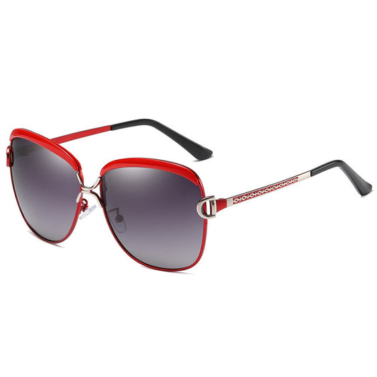 Damen-Sonnenbrille Techsuit 8702, polarisiert, UV-Schutz, rot