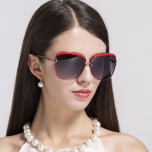 Damen-Sonnenbrille Techsuit 8702, polarisiert, UV-Schutz, rot