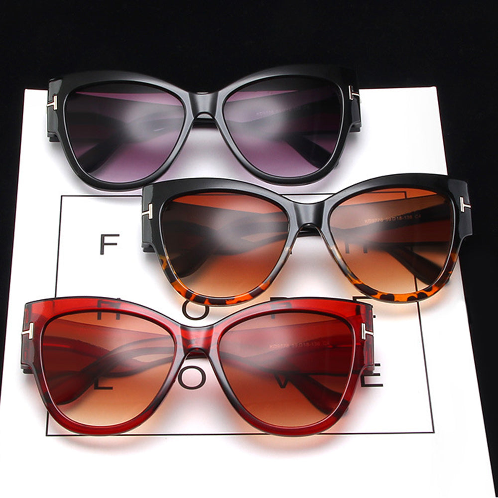Damen-Sonnenbrille Techsuit 9778, Schwarz Dunkelbraun