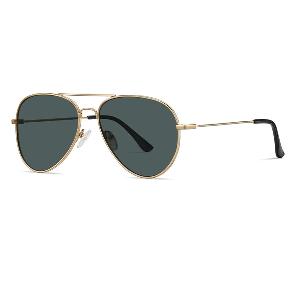 Unisex-Sonnenbrille Techsuit 3025, UV-Schutz, Gold-Grün