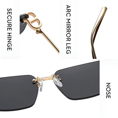 Unisex Techsuit S098 Sunglasses, Gold Light Brown