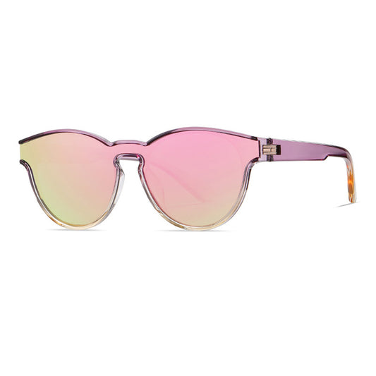 Unisex-Sonnenbrille Techsuit TR7545, polarisiert, UV-Schutz, lila gelb rosa
