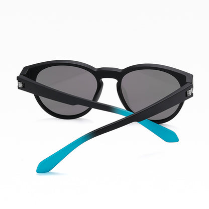 Unisex-Sonnenbrille Techsuit TR7545, polarisiert, UV-Schutz, schwarz blau grün