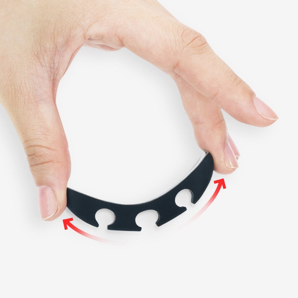 Kabelorganisator Ringke, Set 4 Stück, Schwarz