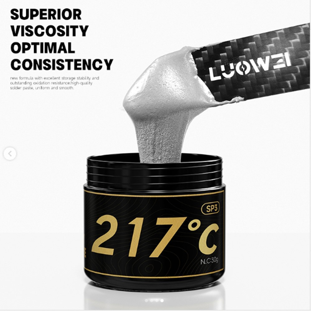 Lötpaste Luowei LW-SP3, 30g, Schmelzpunkt 217 Grad