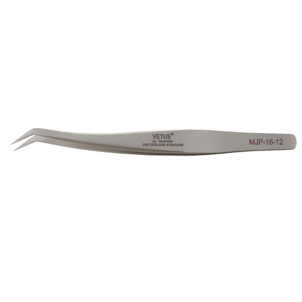 Gebogene Pinzette Vetus MJP-16-12