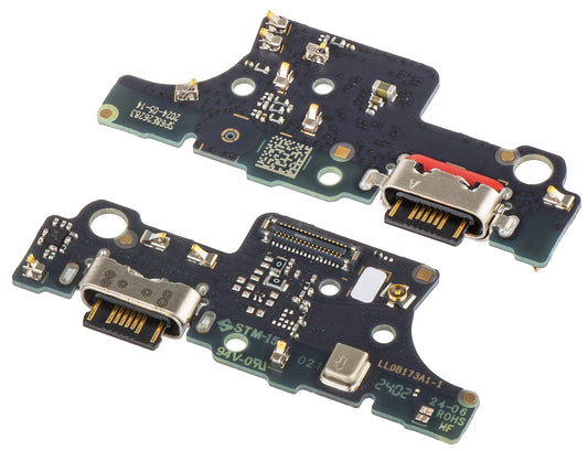 Charging Connector Board - Microphone Motorola Moto E14, Service Pack 5P68C24651