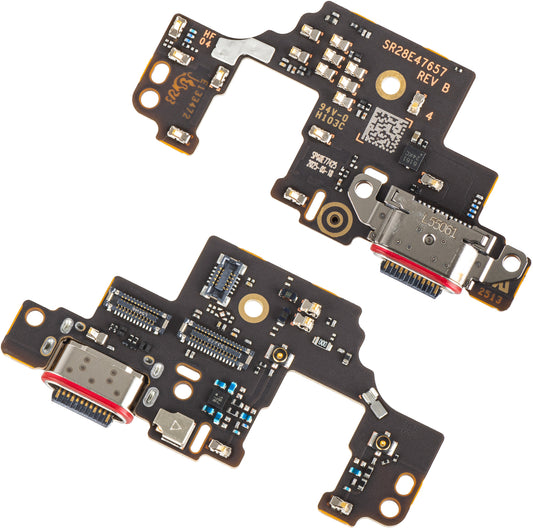 Ladeanschlussplatine - Mikrofon Motorola Moto G Stylus 5G (2025), Service Pack 5B28C30425
