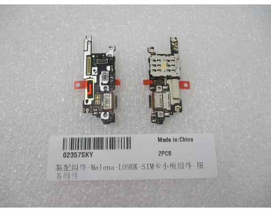 Platine mit Ladeanschluss – Mikrofon – SIM-Kartenlesermodul Huawei Pura 90s Pro, Service Pack 02357SKY
