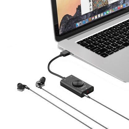 USB-Soundkarte Orico SC2, 3 x 3,5mm Klinke, Schwarz