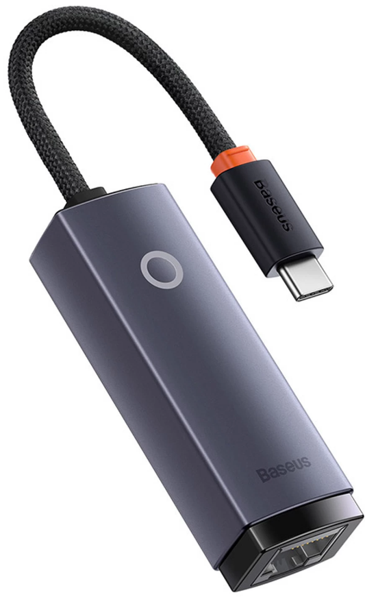 Baseus Lite Netzwerkkarte, RJ45, USB-C, Grau WKQX000313