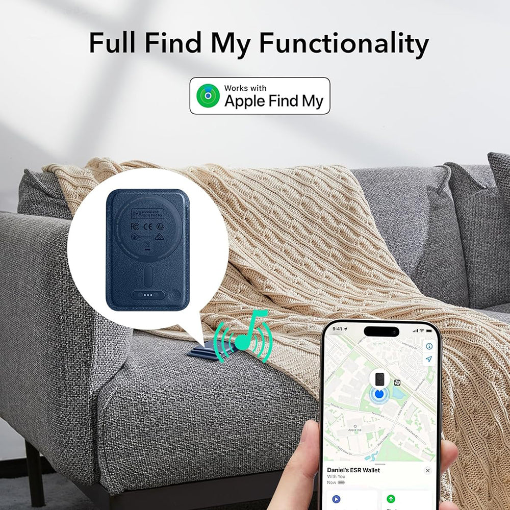 Magsafe Geldbörse, ESR, Classic Geo, Marineblau