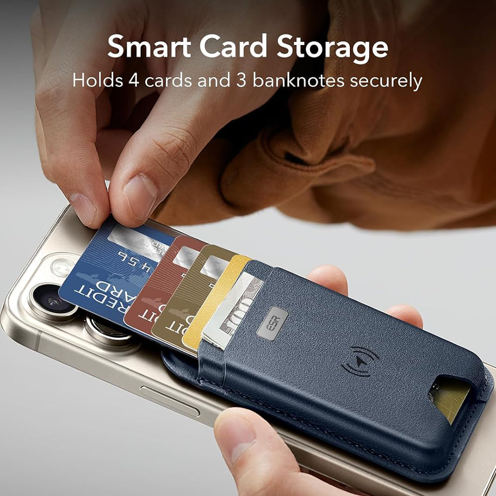 Magsafe Geldbörse, ESR, Classic Geo, Marineblau