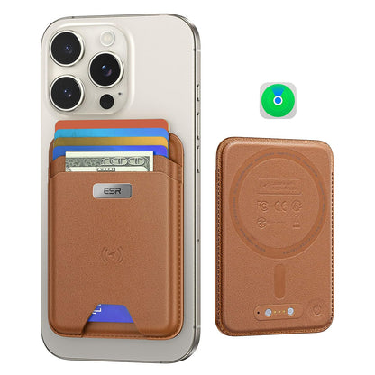 Magsafe Geldbörse, ESR, Classic Geo, Braun